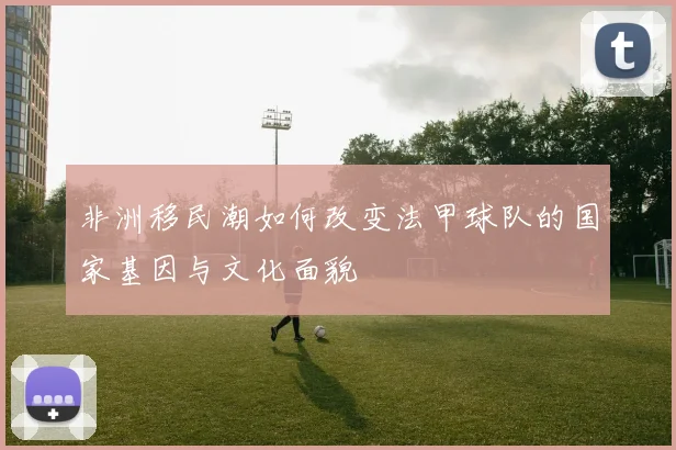 非洲移民潮如何改变法甲球队的国家基因与文化面貌